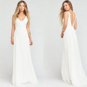 Jenn Maxi Dress in Wedding Cake Chiffon